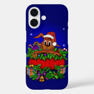 Coque Pour iPhone 16 Lapin de Noël