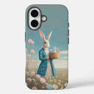 Coque Pour iPhone 16 lapin de Pâques avec oeufs de Pâques Joyeuses Pâqu