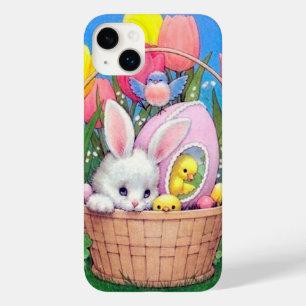 Coque Case-Mate iPhone lapin de Pâques vintage rétro