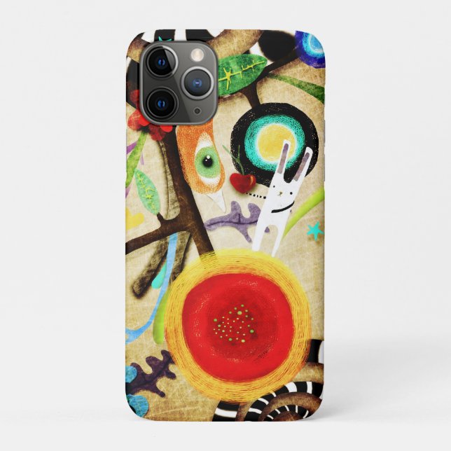 Coques Case-Mate iPhone Lapin et oiseau Groge Poppy (Dos)