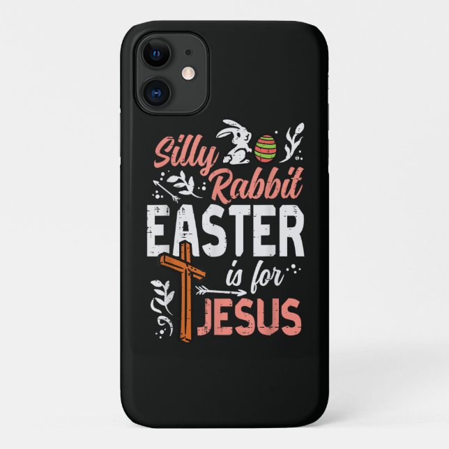 Coques Case-Mate iPhone Lapin idiot chrétien Pâques pour Jésus (Dos)