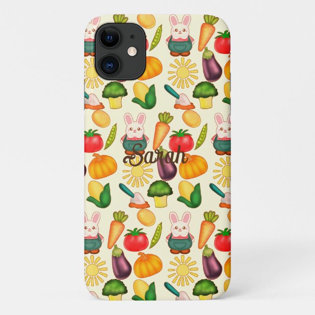 Coques Case-Mate iPhone Lapin Lapin Farmer de légumes (Dos)
