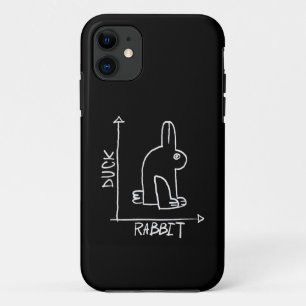 Case-Mate iPhone Case Lapin ou Canard drôle, diptyque animalier