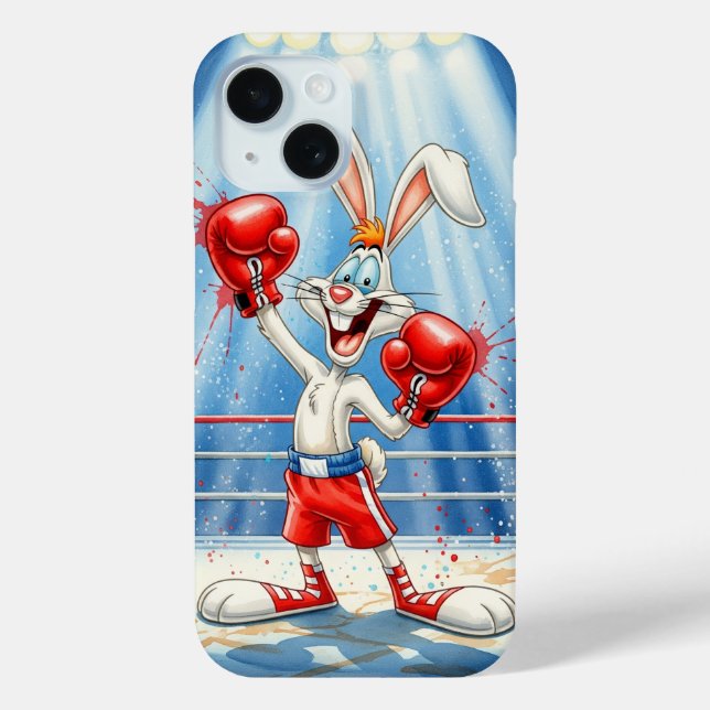 Coques Case-Mate iPhone Lapin sur le ring de boxe, par Natasha Us   (Verso)
