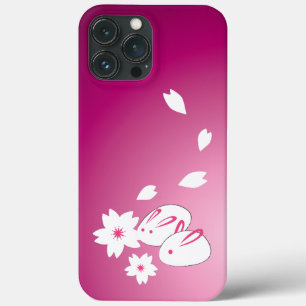 Case-Mate iPhone Case Lapins de neige japonais et Sakura