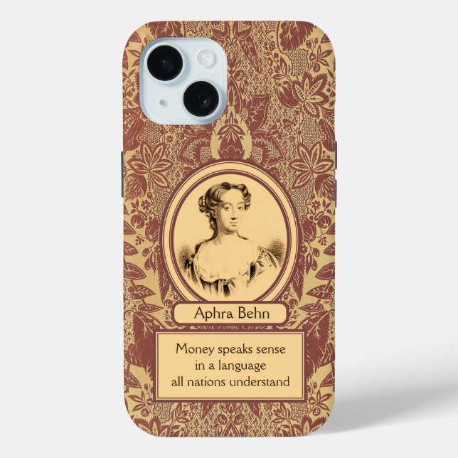 Coques Case-Mate iPhone L'argent d'Aphra Behn (Verso)