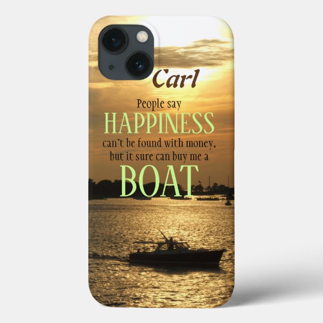Coques Case-Mate iPhone L'argent ne peut pas acheter le bateau du bonheur  (Verso)