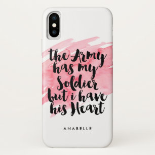 Coque Case-Mate iPhone L'Armée A Mon Soldat Mais J'Ai Son Coeur