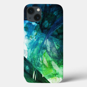 Case-Mate iPhone Case L'art abstrait bleu vert