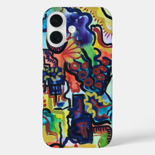 Coque Pour iPhone 16 L'art Abstrait peint à la main par Eva