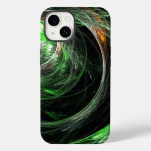 Coque Case-Mate iPhone L'art Abstrait vert du monde entier