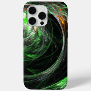 Coque Case-Mate iPhone L'art Abstrait vert du monde entier