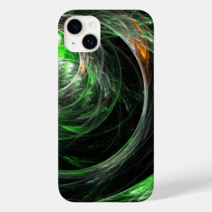 Coque Case-Mate iPhone L'art Abstrait vert du monde entier