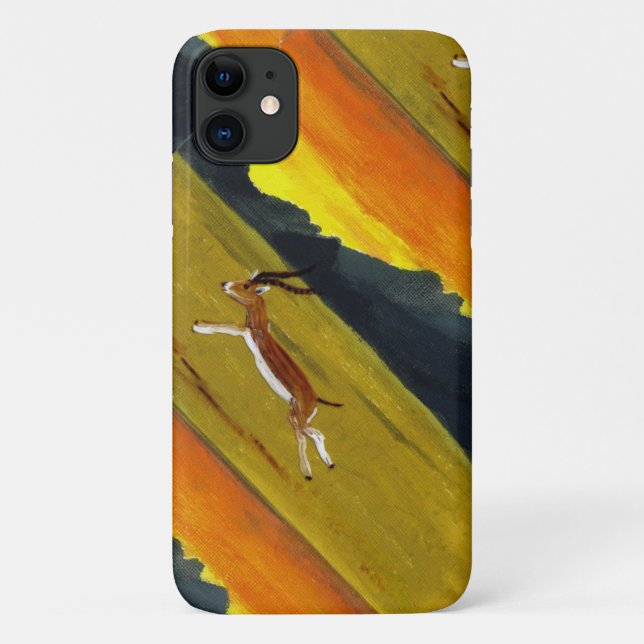 Coques Case-Mate iPhone L'art de la faune de Sunset Gazelle (Dos)