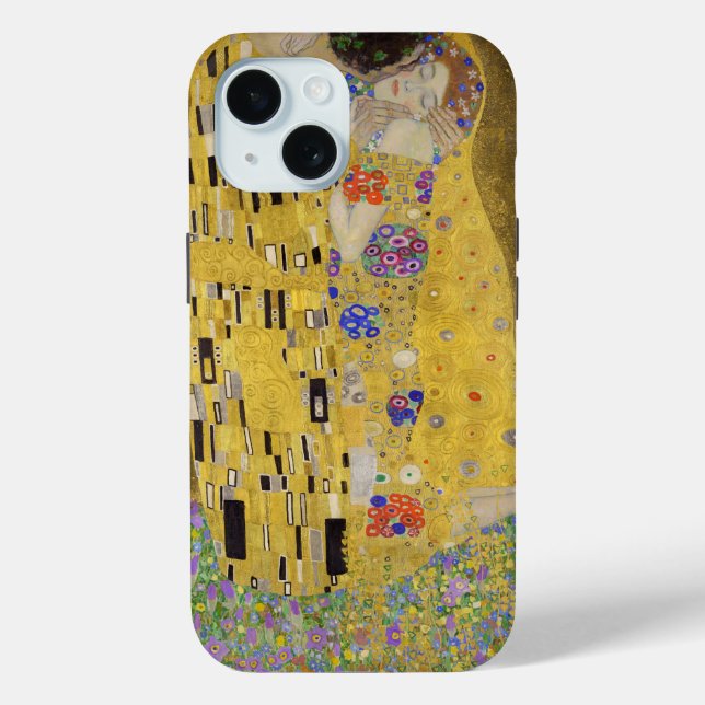 Coques Case-Mate iPhone L'art de la peinture Kiss de Gustav Klimt (Verso)