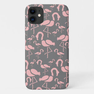 Case-Mate iPhone Case L'art des oiseaux de Flamant rose rose amusant