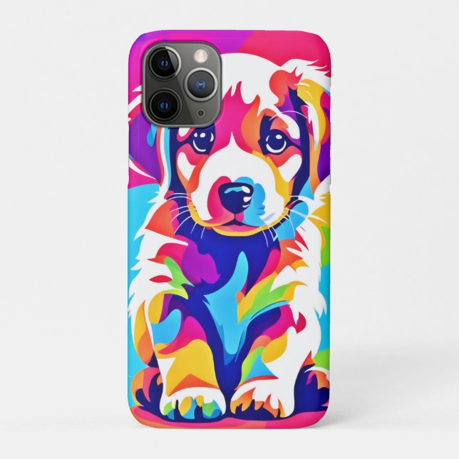 Coques Case-Mate iPhone L'art du chiot (Dos)