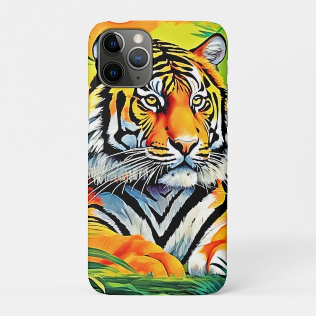 Coques Case-Mate iPhone L'art du tigre tropical (Dos)