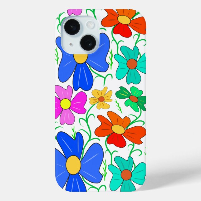 Coques Case-Mate iPhone L'art floral (Verso)