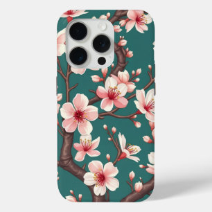 Coque Case-Mate iPhone L'art floral vintage – Branches de fleurs de ceris