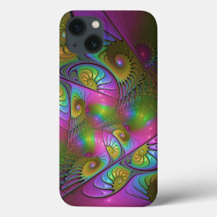 Etui iPhone Case-Mate L'Art Fractal Abstrait Lumineux et Coloré