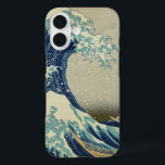 Coque Pour iPhone 16 L'art japonais vintage, la grande vague de Hokusai<br><div class="desc">36 Vues du Mont Fuji : La Grande Vague au large de la côte de Kanagawa par Katsushika Hokusai de la période Edo, c. 1830. Illustration marine d'art vintage asiatique avec un paysage maritime d'énormes vagues de marée s'écrasant avec des bateaux de gens et le Mont Fuji au loin. Bien...</div>