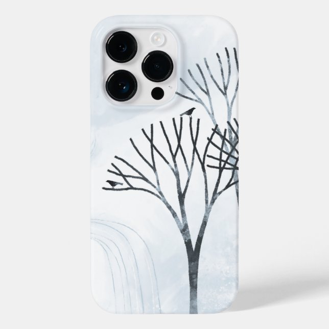 Coques Case-Mate iPhone L'Art Paysager De Neige D'Hiver (Verso)