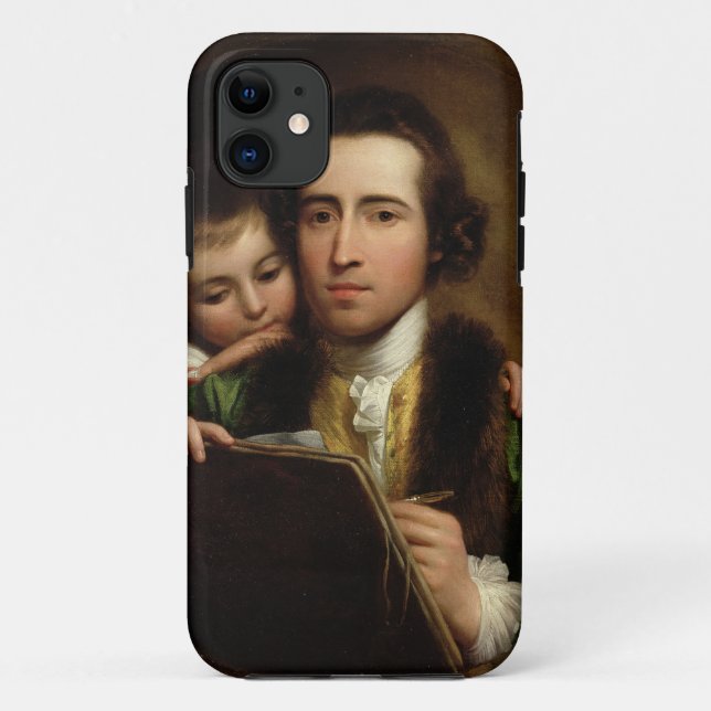 Coques Case-Mate iPhone L'artiste et son Raphael de fils, c.1773 (l'huile (Dos)