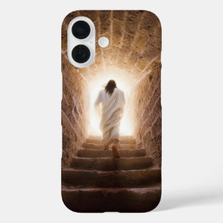Coque Pour iPhone 16 L'Ascension - Jésus Marchant Dans La Lumière