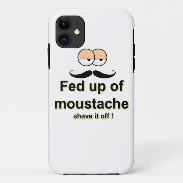 Coques Case-Mate iPhone Lassés de moustache, rasez-le (Dos)