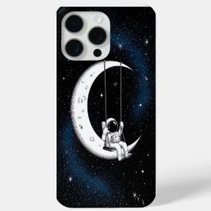 Coque Case-Mate iPhone L'astronaute se balançant sur la lune dans un ciel
