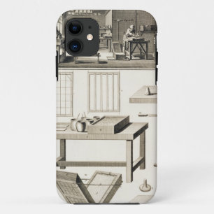 Coque Case-Mate iPhone L'atelier et les outils d'un marbler de papier, de