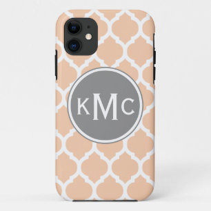 Coques Pour iPhone Latis marocain Gris Rose Pêche