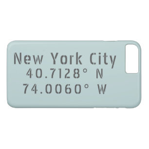 Case-Mate iPhone Case Latitude et Longitude de New York