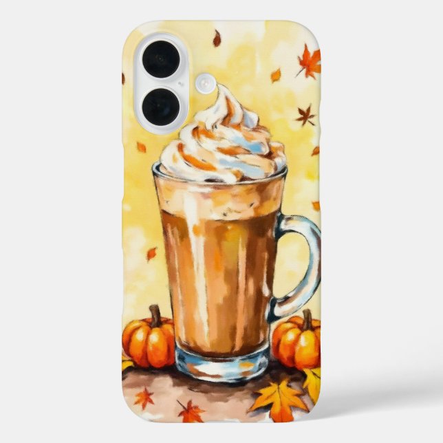 Coques Case-Mate iPhone Latte d'épice citrouille à l'automne (Verso)