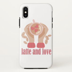 Case-Mate iPhone Case Latte et coupe d'amour, mains et citation de café