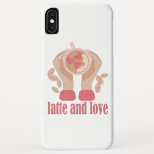 Case-Mate iPhone Case Latte et coupe d'amour, mains et citation de café