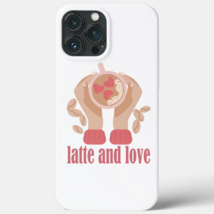 Case-Mate iPhone Case Latte et coupe d'amour, mains et citation de café