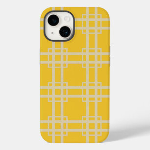 Coque Pour iPhone 14 Lattice des humeurs d'épices safran