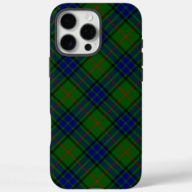 Coques Case-Mate iPhone Lauder tartan bleu vert plaid (Verso)