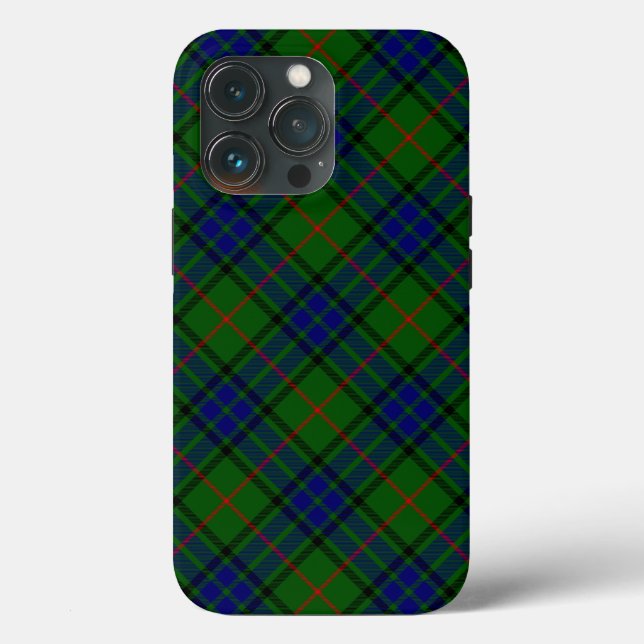 Coques Case-Mate iPhone Lauder tartan bleu vert plaid (Verso)