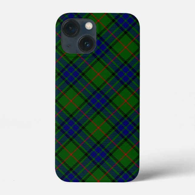 Coques Case-Mate iPhone Lauder tartan bleu vert plaid (Verso)