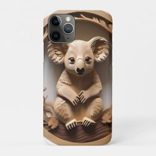 Case-Mate iPhone Case L'Australien Koala Bear Wood Carving,