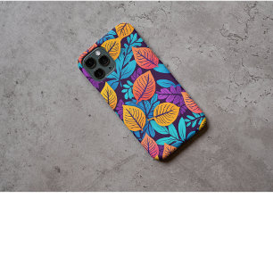 Coque iPhone 16 Pro Max L'automne coloré artistique quitte le Motif botani
