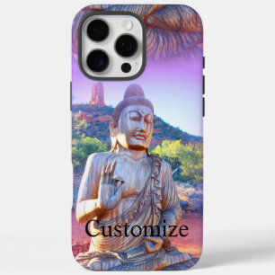 Coque iPhone 16 Pro Max lavande aura buddha