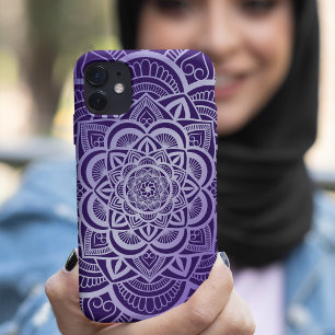 Case-Mate iPhone Case Lavande de Mandala florale géométrique Dégradé vio