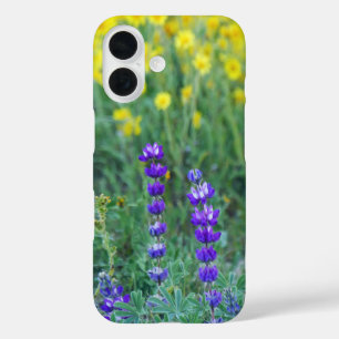 Coque Pour iPhone 16 Lavande et tournesol jaune