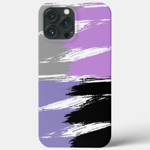 Case-Mate iPhone Case Lavande gris noir Lilac Pinceau blanc pinceau