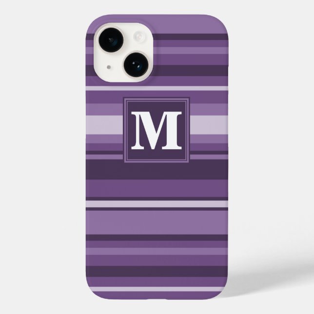 Coques Case-Mate iPhone Lavande monogramme (Verso)