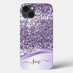 Case-Mate iPhone Case Lavande Parties scintillant violet Look Monogramme